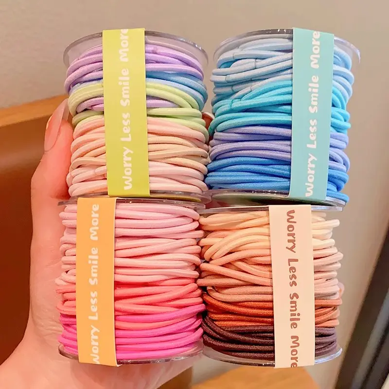 Colorful Rainbow Hair Rubber Bands for Girls - Image 16