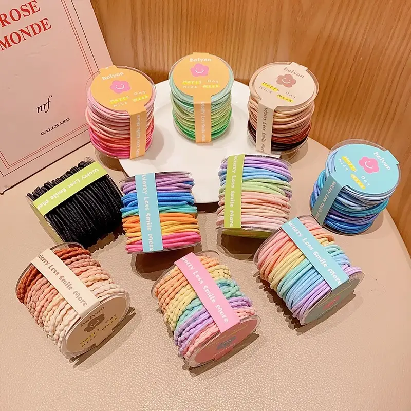 Colorful Rainbow Hair Rubber Bands for Girls - Image 17