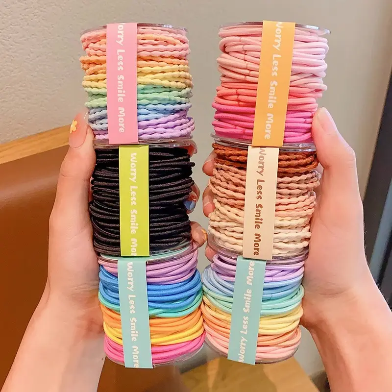 Colorful Rainbow Hair Rubber Bands for Girls - Image 18
