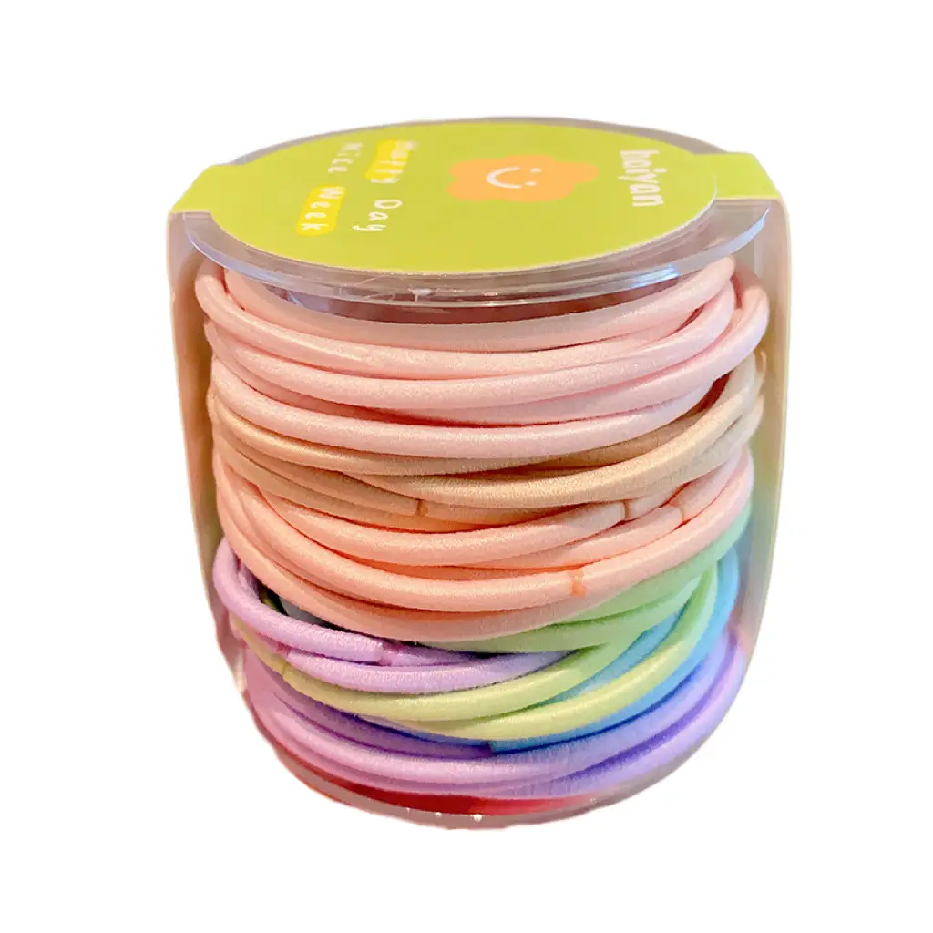 Colorful Rainbow Hair Rubber Bands for Girls - Image 19