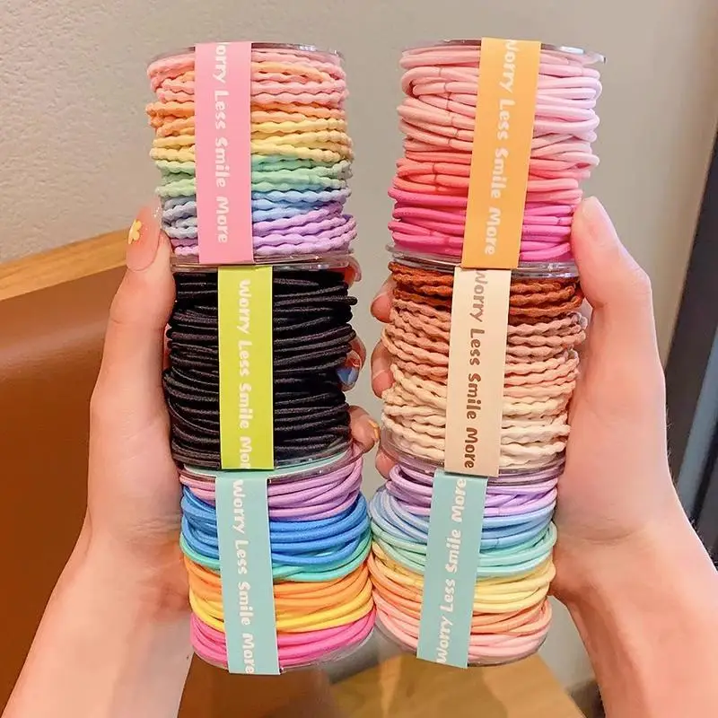 Colorful Rainbow Hair Rubber Bands for Girls — feature 3