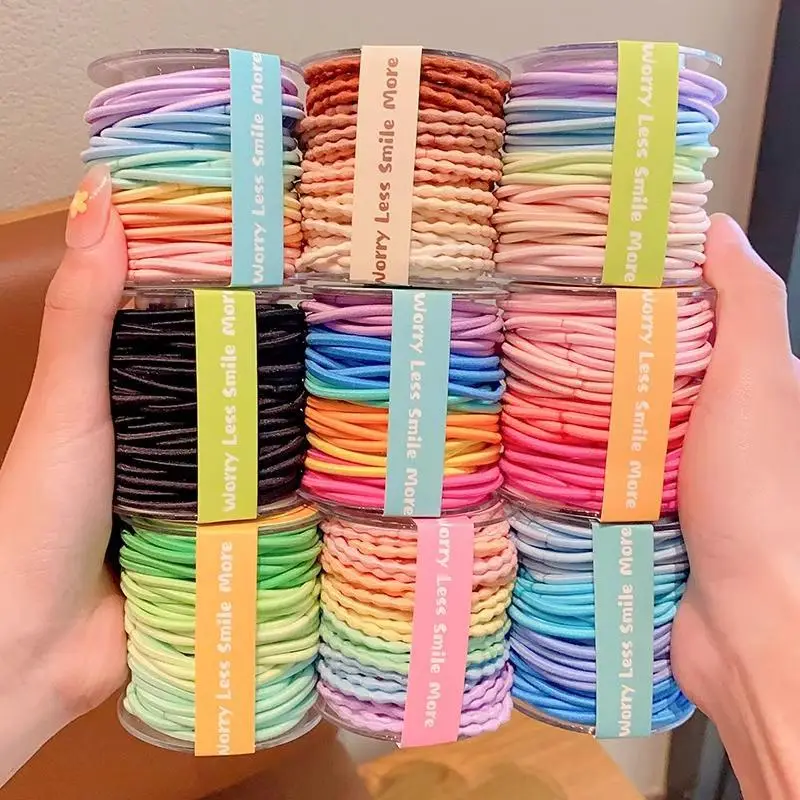 Colorful Rainbow Hair Rubber Bands for Girls — feature 4