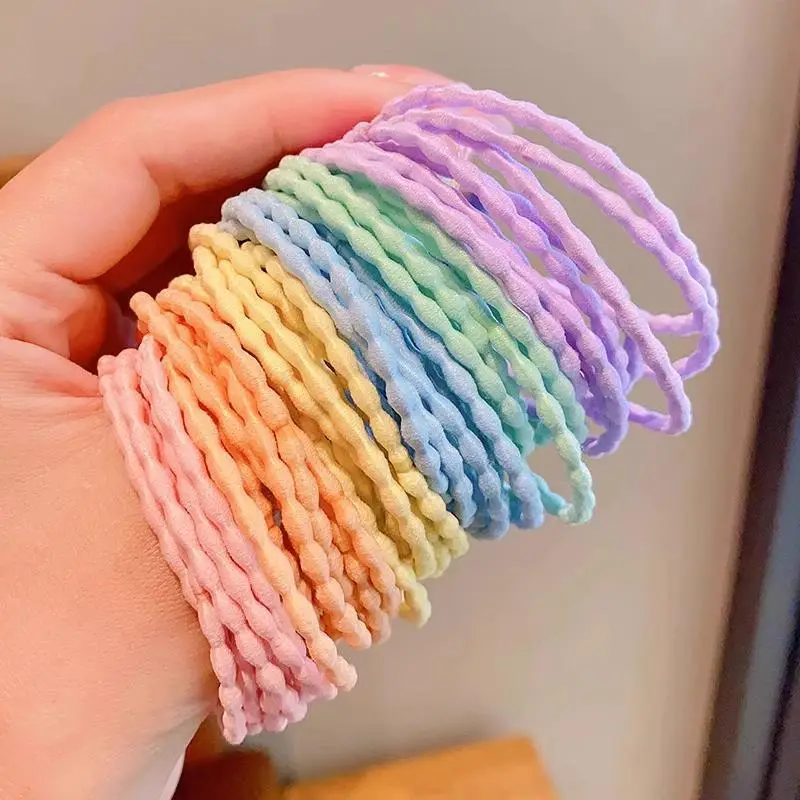 Colorful Rainbow Hair Rubber Bands for Girls — feature 6