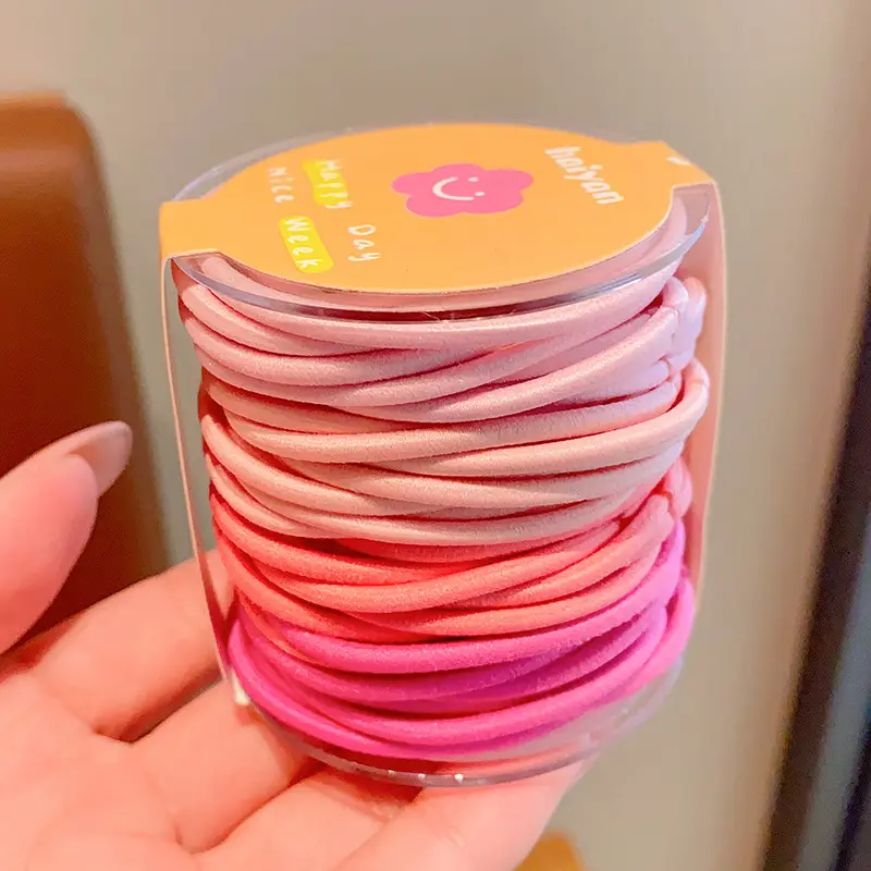 Colorful Rainbow Hair Rubber Bands for Girls - Image 3