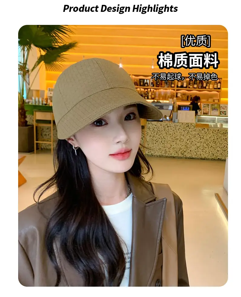 Women's White Wide Brim Sun Hat with Big Head Circumference — feature 20