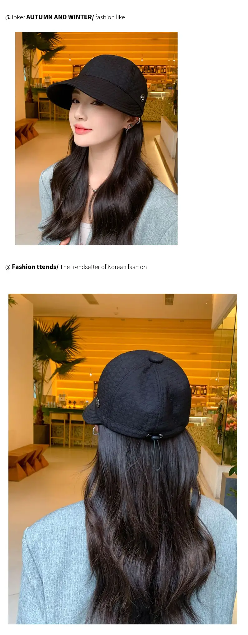 Women's White Wide Brim Sun Hat with Big Head Circumference — feature 28