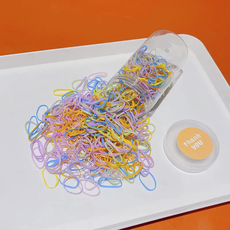 500 Pack of Purple Rubber Bands for Kids