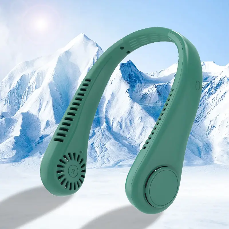 New Hanging Neck Fan USB Charging Small Outdoor Portable Tone Turbo Neck Bladeless Mini Wind
