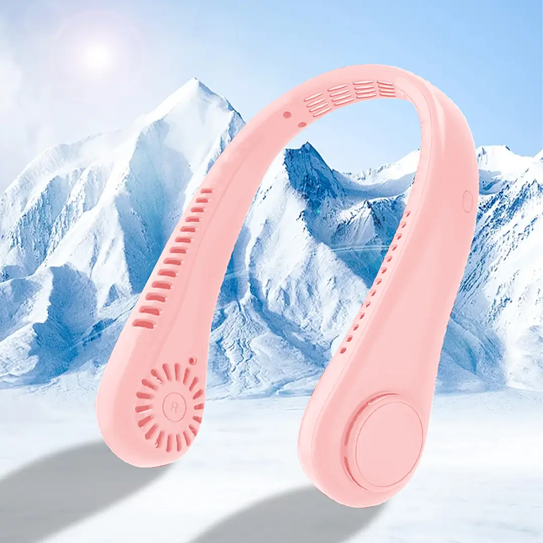 New Hanging Neck Fan USB Charging Small Outdoor Portable Tone Turbo Neck Bladeless Mini Wind