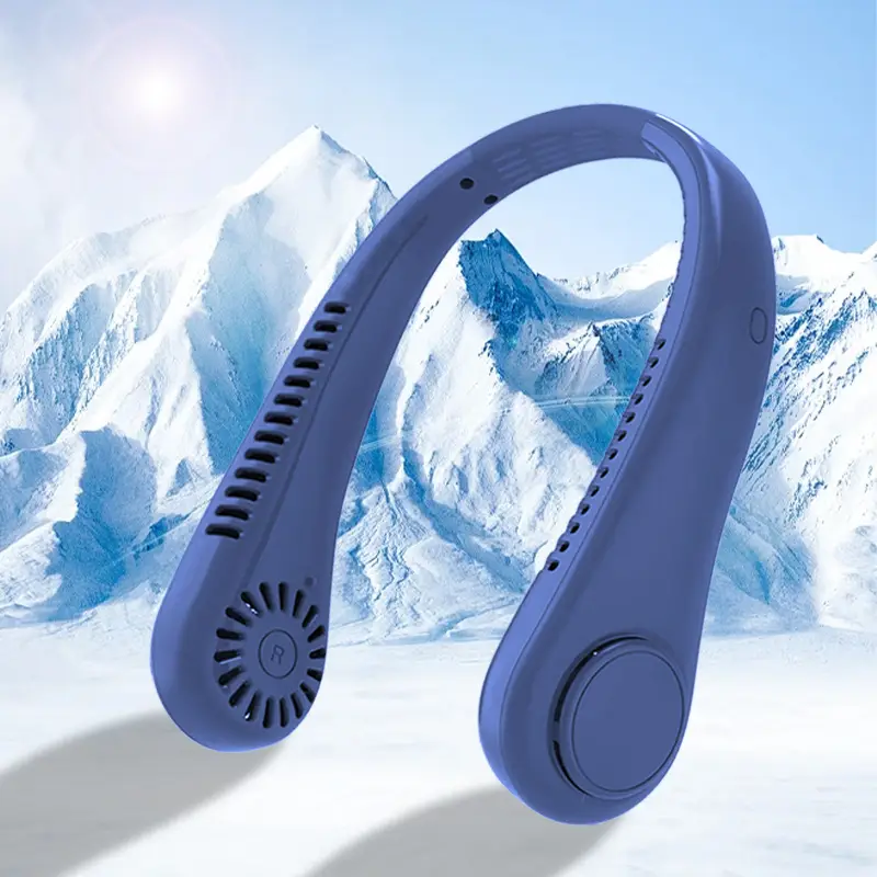 New Hanging Neck Fan USB Charging Small Outdoor Portable Tone Turbo Neck Bladeless Mini Wind