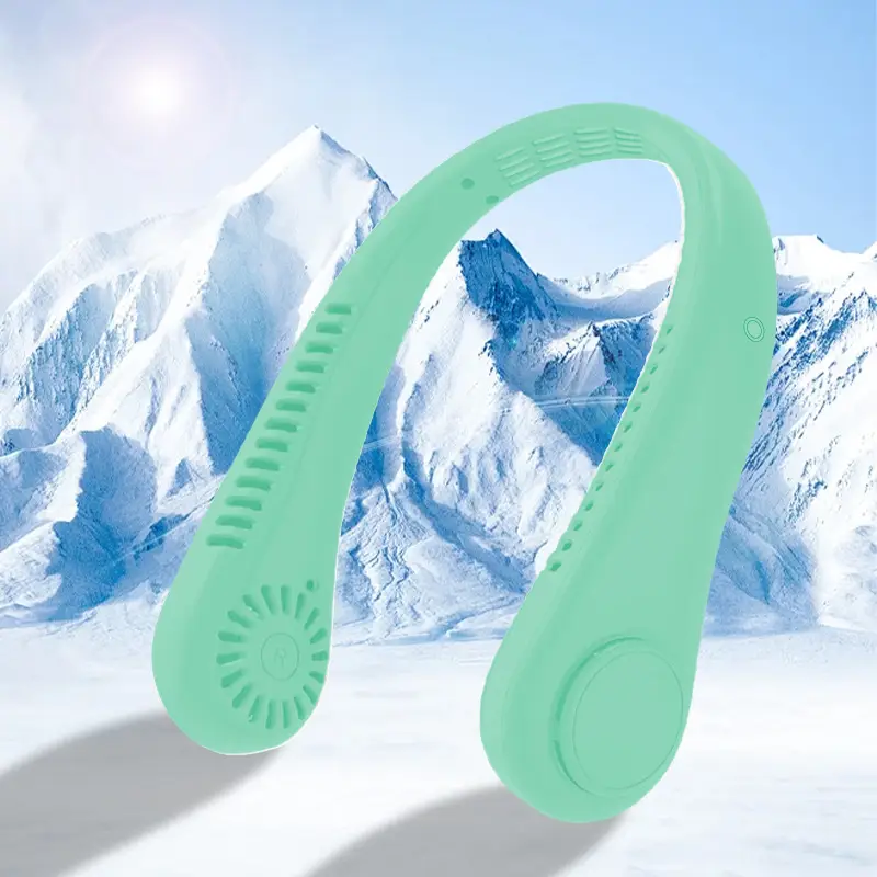 New Hanging Neck Fan USB Charging Small Outdoor Portable Tone Turbo Neck Bladeless Mini Wind