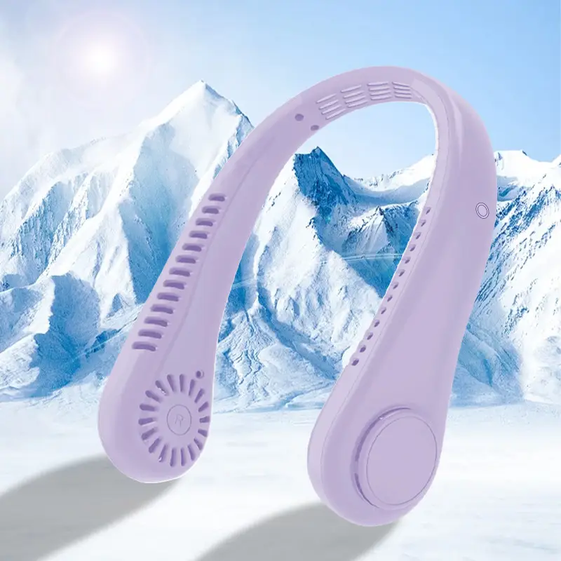 New Hanging Neck Fan USB Charging Small Outdoor Portable Tone Turbo Neck Bladeless Mini Wind