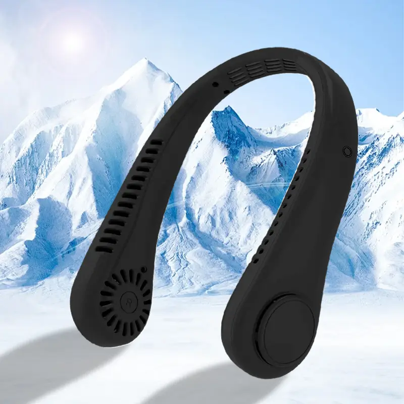 New Hanging Neck Fan USB Charging Small Outdoor Portable Tone Turbo Neck Bladeless Mini Wind