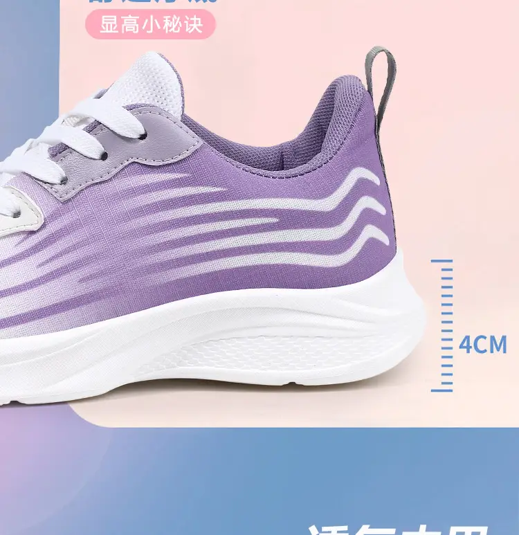 Women Purple Striped Running Shoes 2024 — feature 15