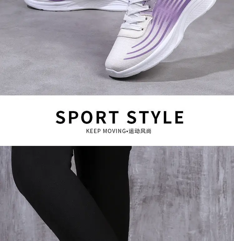 Women Purple Striped Running Shoes 2024 — feature 22