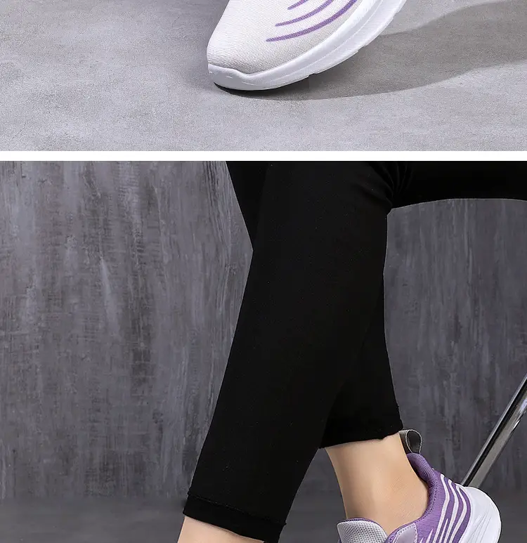 Women Purple Striped Running Shoes 2024 — feature 25