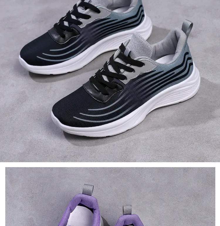 Women Purple Striped Running Shoes 2024 — feature 27