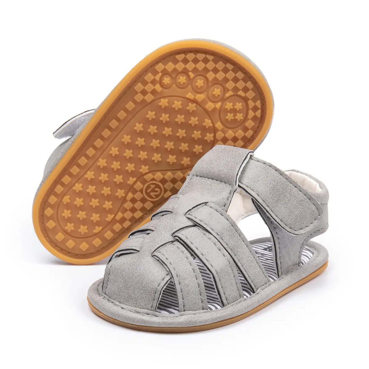 Toddler Sandals Canvas Rubber Sole 0-1Yr
