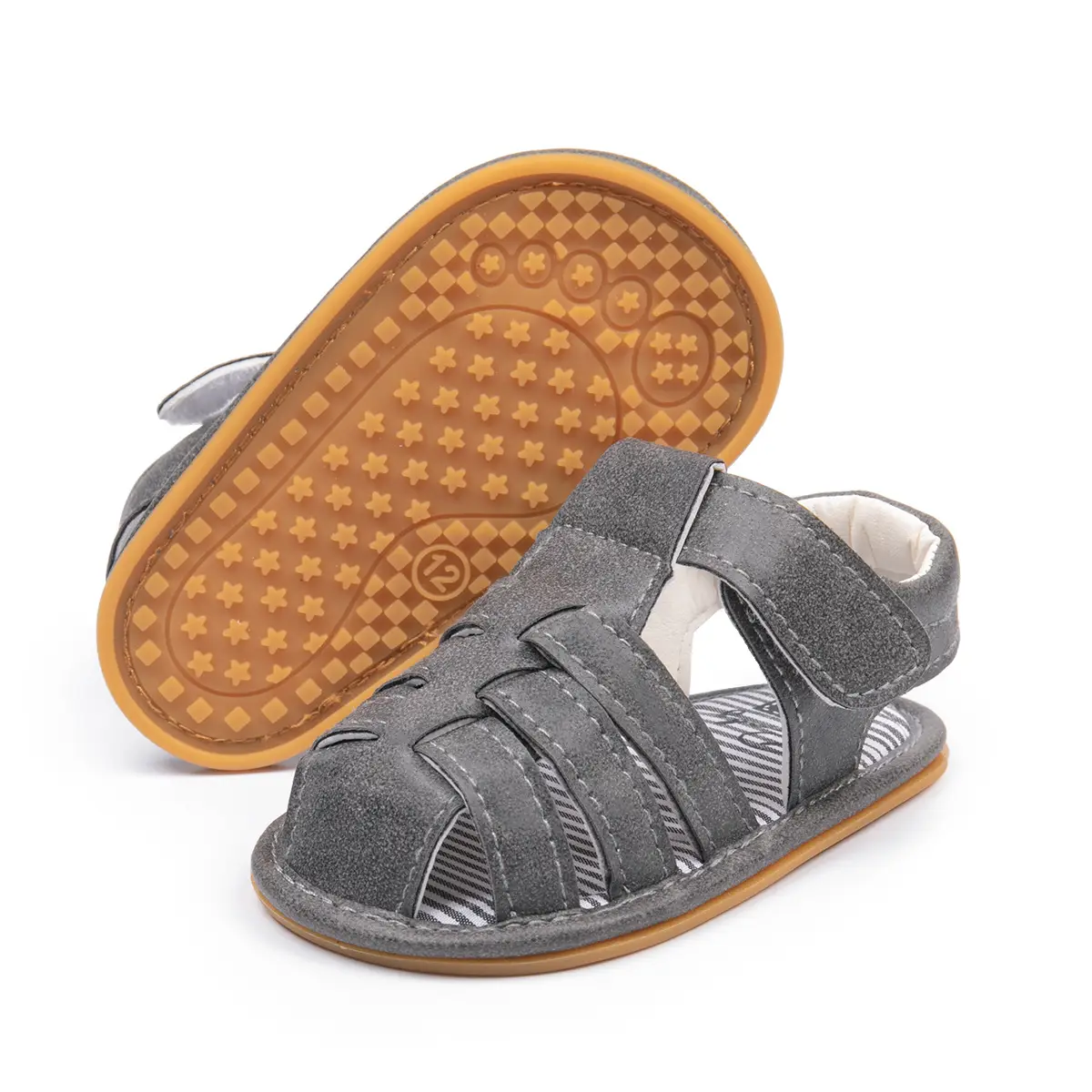 Toddler Sandals Canvas Rubber Sole 0-1Yr
