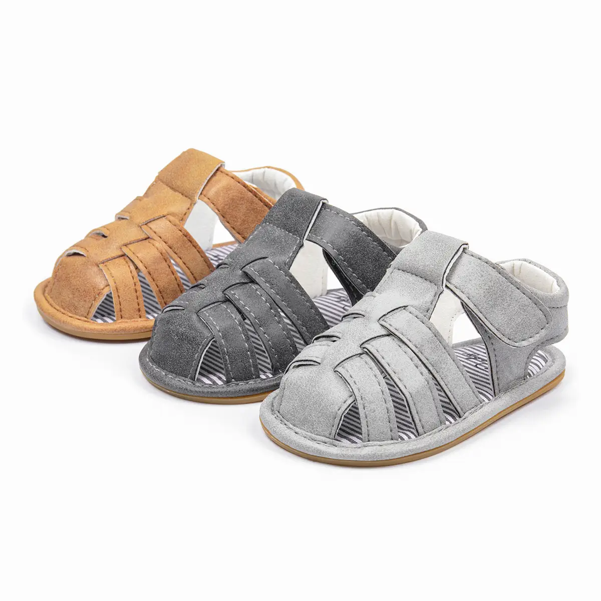 Toddler Sandals Canvas Rubber Sole 0-1Yr