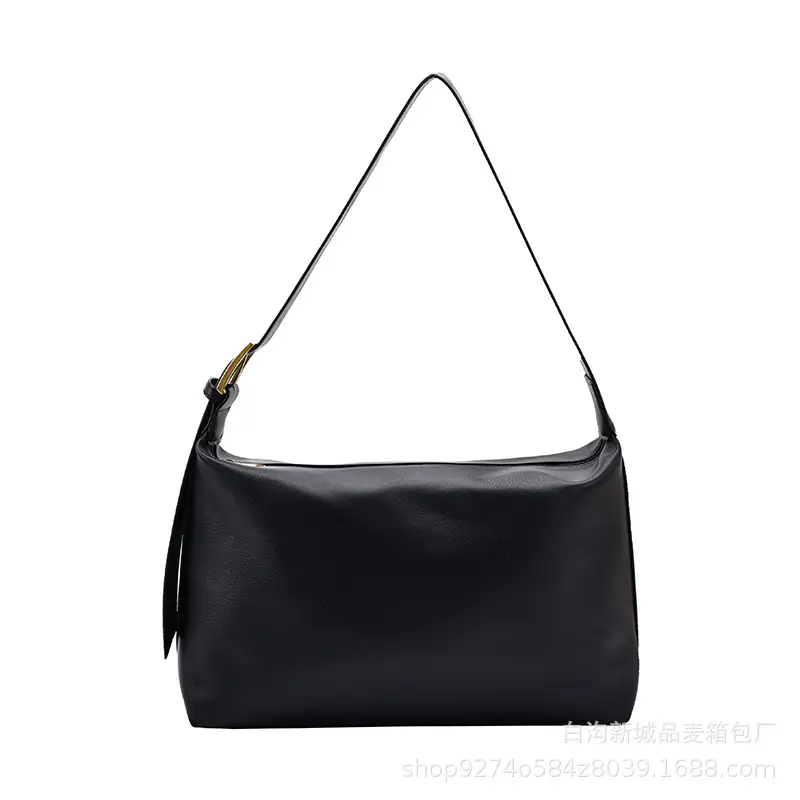 Large Capacity Women's Brown Leather Shoulder Bag 2026 - Image 8