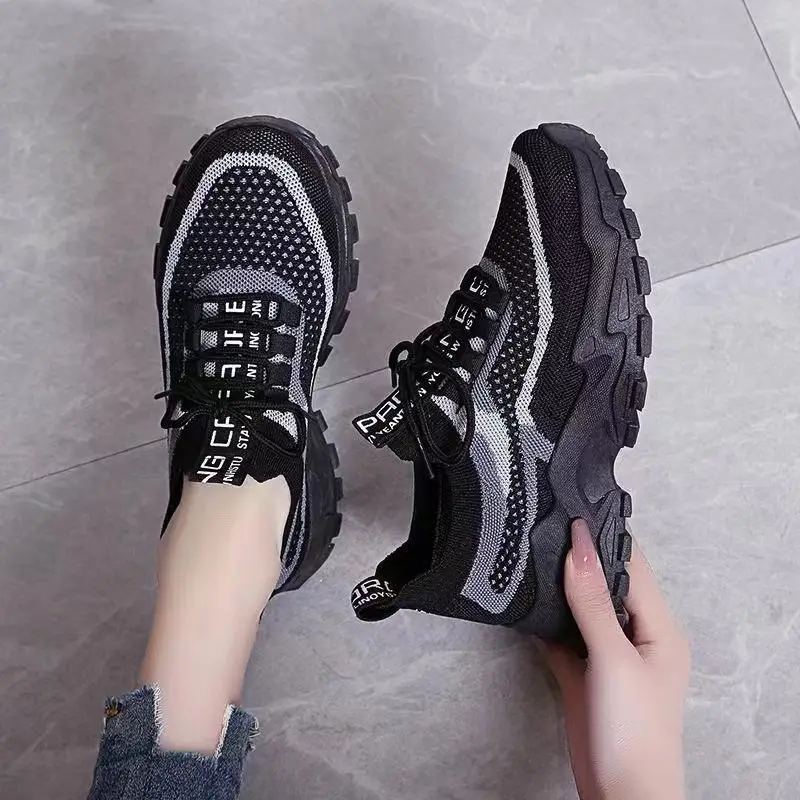 Shoes for Women Summer New Style Women's Dad Shoes Trendy Women's Shoes Fly Woven Breathable Sports Shoes Women's Foreign Trade Wholesale Women's Shoes — feature 8
