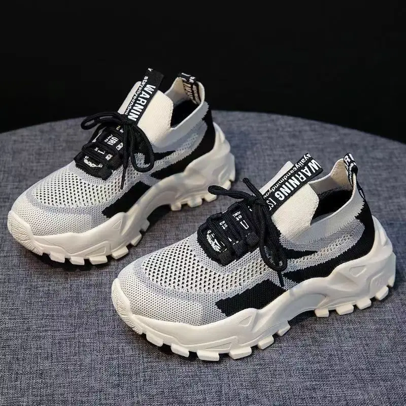 Shoes for Women Summer New Style Women's Dad Shoes Trendy Women's Shoes Fly Woven Breathable Sports Shoes Women's Foreign Trade Wholesale Women's Shoes