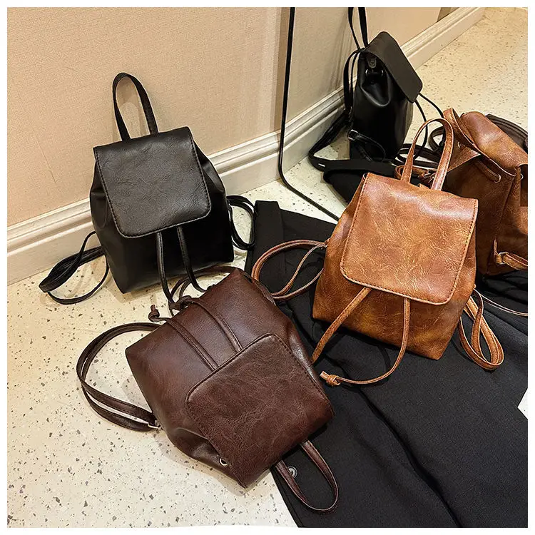 2026 Women's Brown Drawstring Shoulder Bag Spring Summer — feature 19