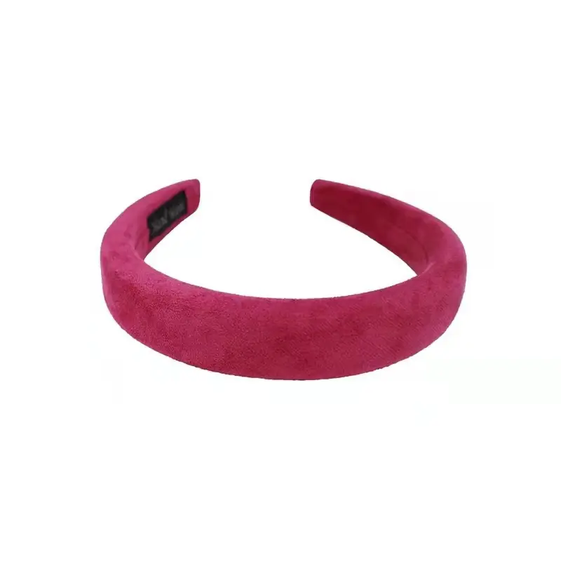 Pink Korean Suede Hairband for Women - Image 15