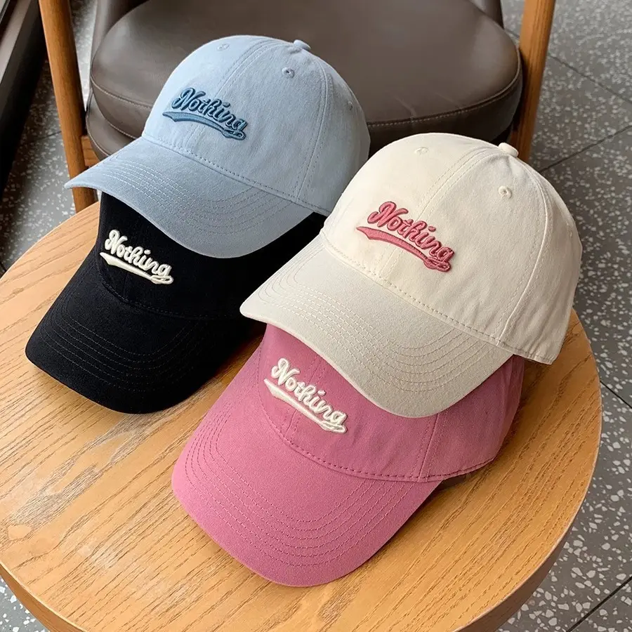Korean Style Embroidered Peaked Cap for Men Women - Image 7