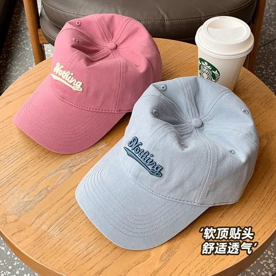 Korean Style Embroidered Peaked Cap for Men Women - Image 8