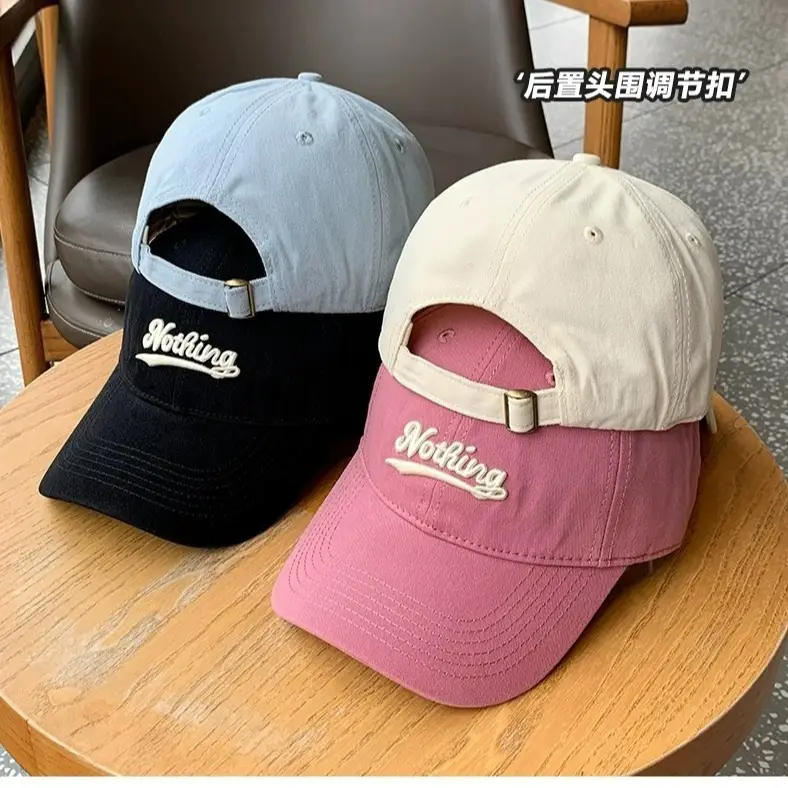 Korean Style Embroidered Peaked Cap for Men Women - Image 9