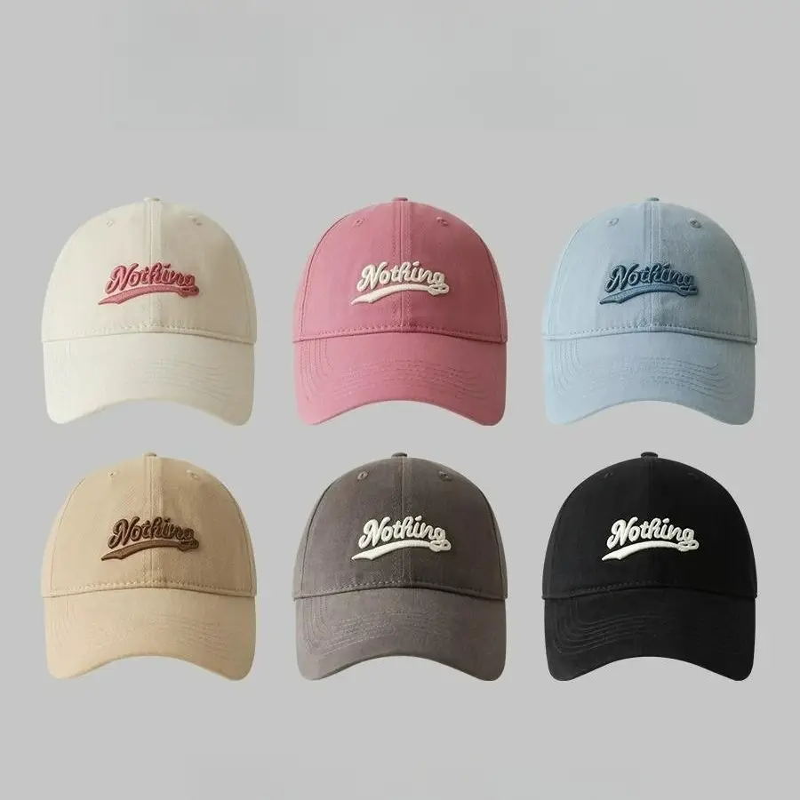 Korean Style Embroidered Peaked Cap for Men Women - Image 10