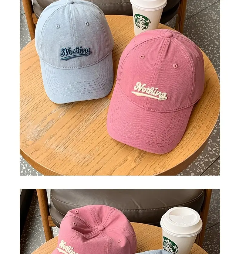 Korean Style Embroidered Peaked Cap for Men Women — feature 6
