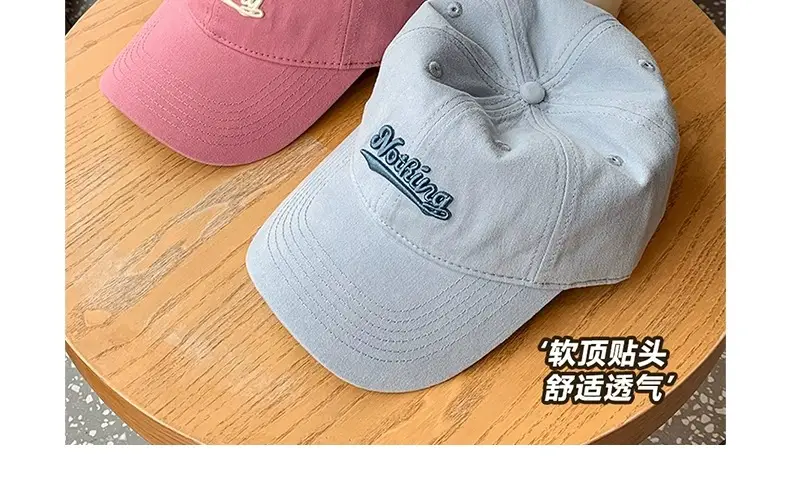 Korean Style Embroidered Peaked Cap for Men Women — feature 7