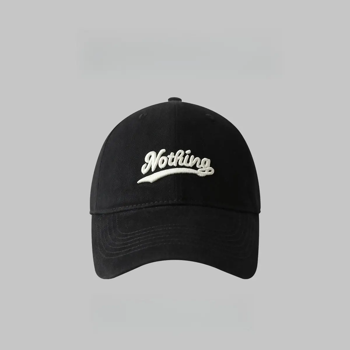 Korean Style Embroidered Peaked Cap for Men Women - Image 6