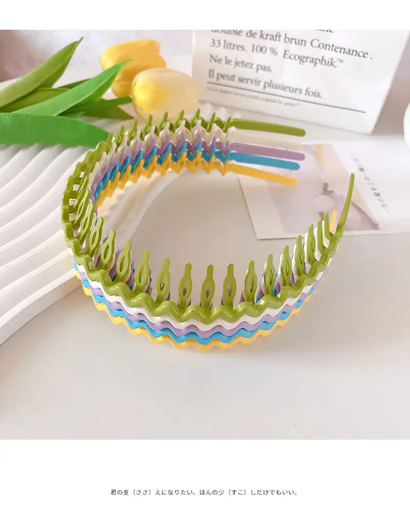 Frosted Pressure Hair Hoop Women's Hair Stamp — feature 29