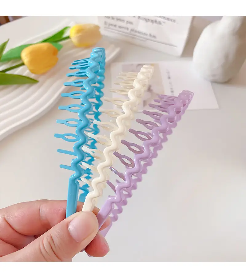 Frosted Pressure Hair Hoop Women's Hair Stamp — feature 30