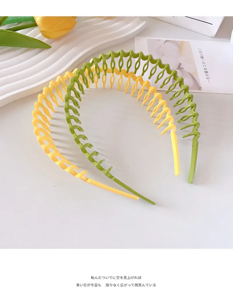 Frosted Pressure Hair Hoop Women's Hair Stamp — feature 31