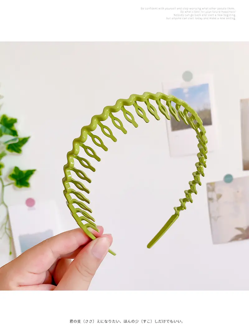 Frosted Pressure Hair Hoop Women's Hair Stamp — feature 33