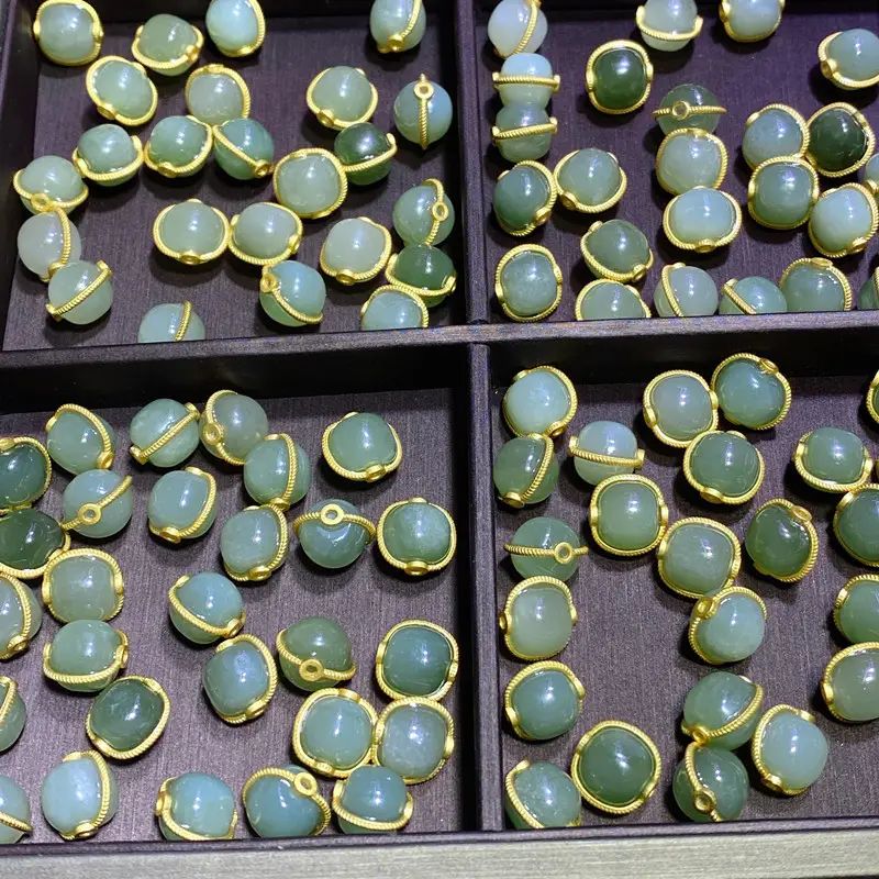 925 Silver Inlaid Hetian Jade Bracelets Wholesale - Image 3