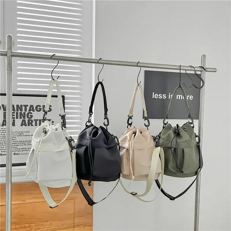 Black Nylon Shoulder Bag for Women Large Capacity - Image 13