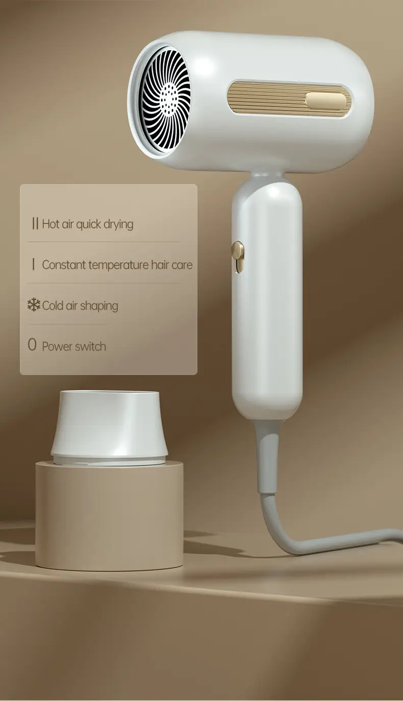 1200W Cross-Border Hair Dryer Cream Yellow — feature 24