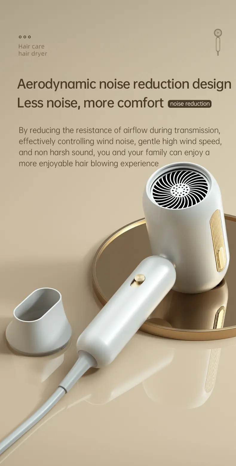 1200W Cross-Border Hair Dryer Cream Yellow — feature 27