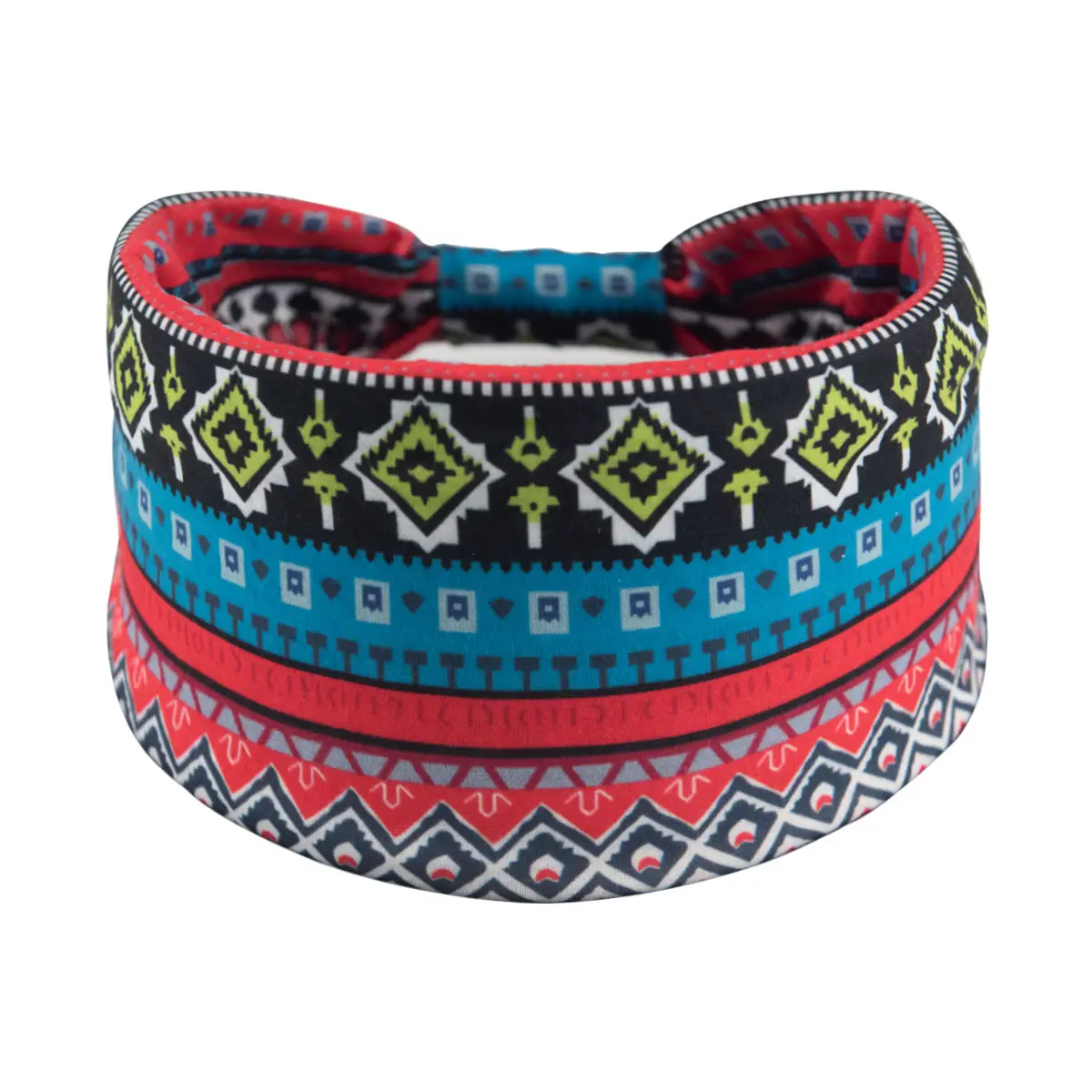 New Bohemian Printed Yoga Hair Band Wide Elastic Headband - Image 4