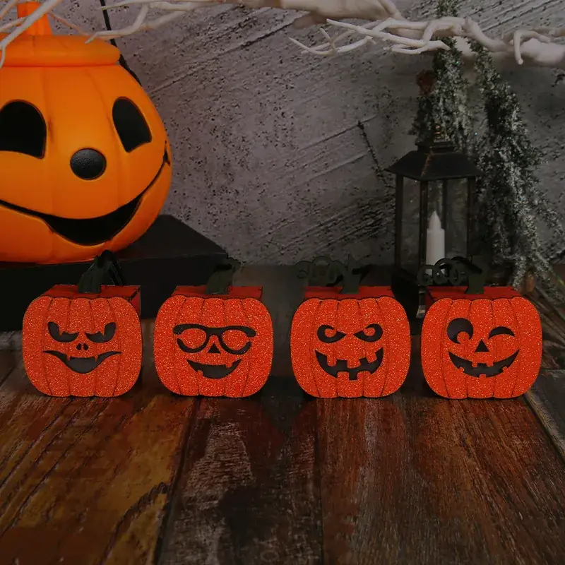 Halloween Pumpkin Lanterns Portable Night Lights for Kids
