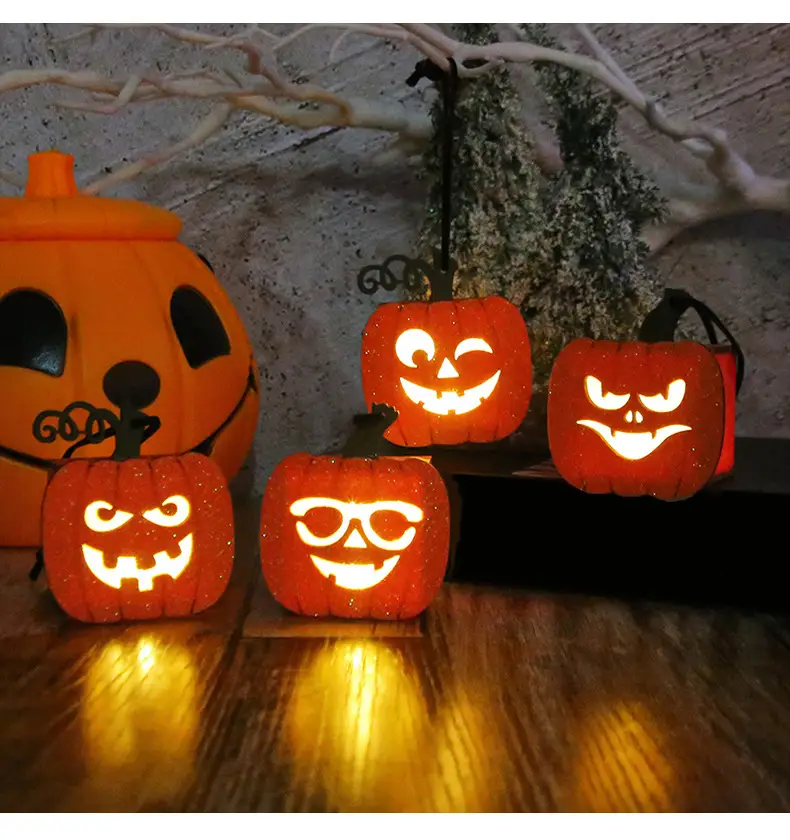 Halloween Pumpkin Lanterns Portable Night Lights for Kids — feature 10