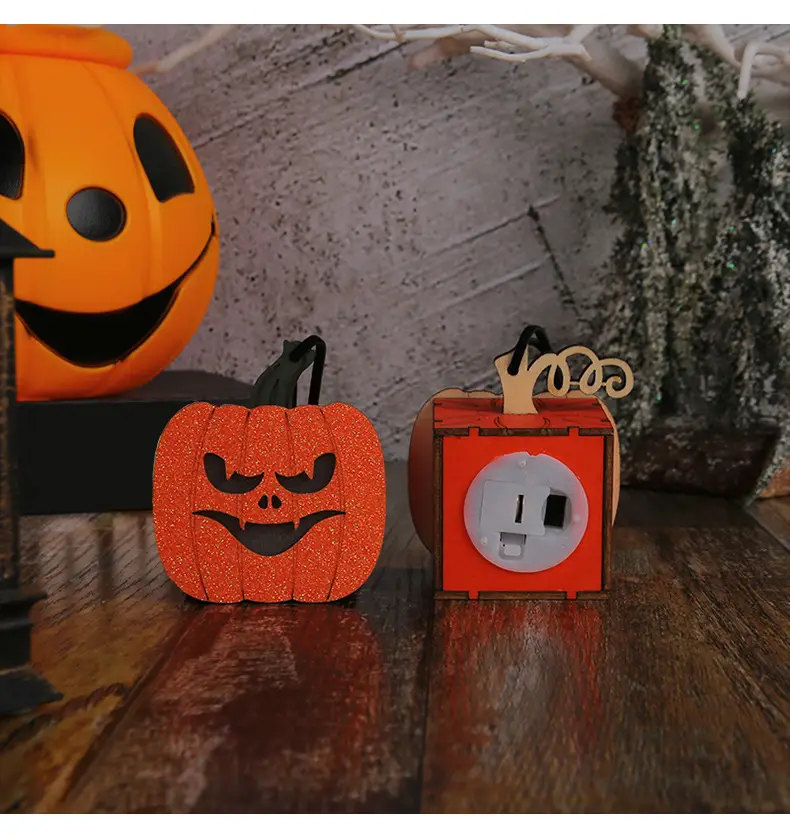 Halloween Pumpkin Lanterns Portable Night Lights for Kids — feature 8