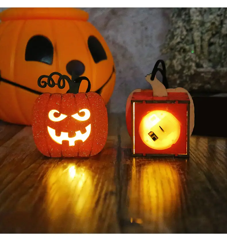 Halloween Pumpkin Lanterns Portable Night Lights for Kids — feature 9