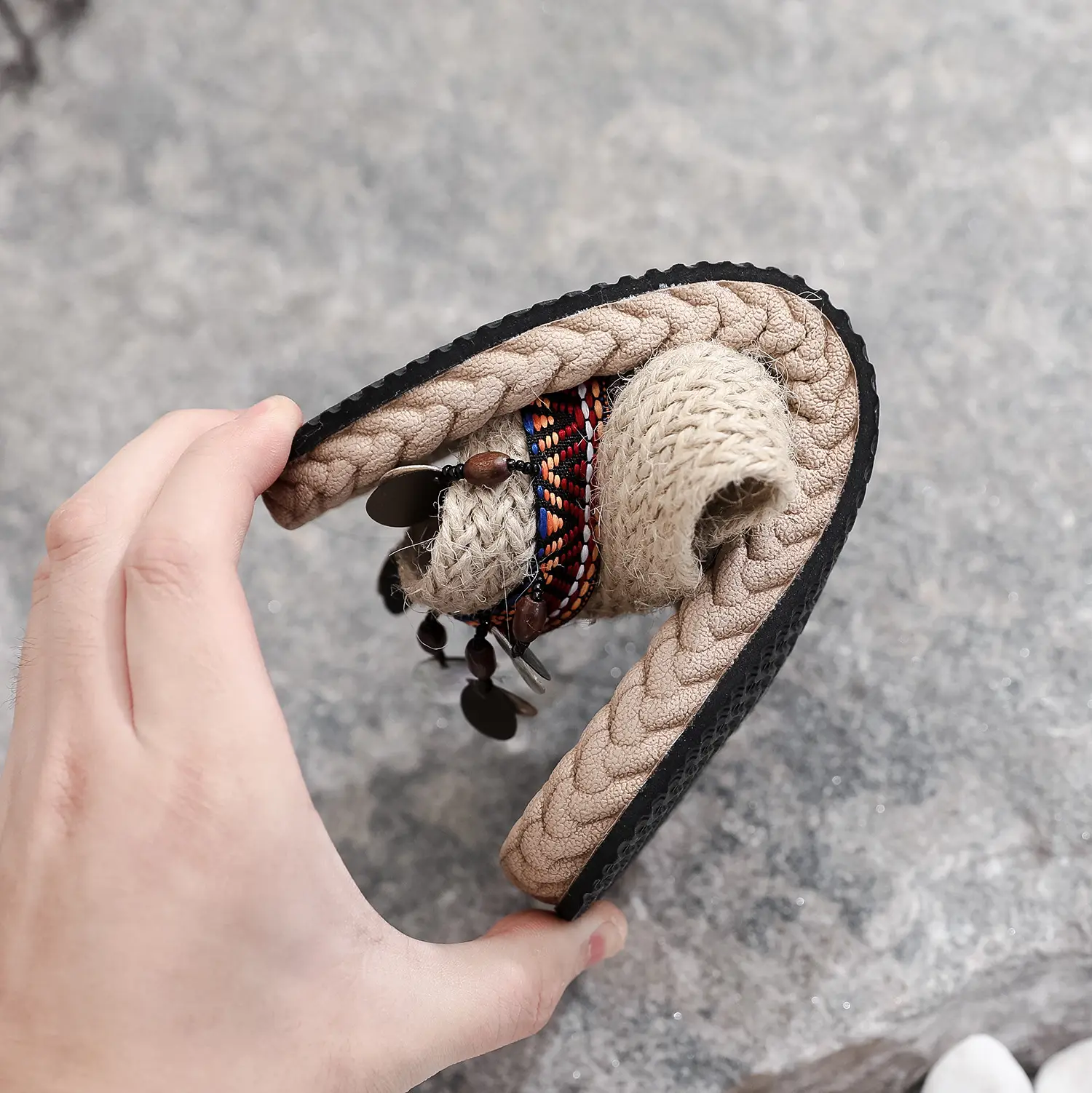 Eva Hand-Woven Ethnic Slippers Women Summer